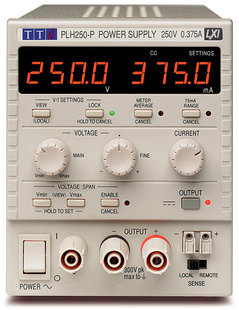 Aim-TTI PLH250-P Bench/System Higher Voltage DC Power Supply, Linear Regulation 250V/0.375A, Isolated Analog, USB, RS232 & LAN, GPIB Interfaces