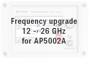 Keysight AP5002AU-F02 Frequency upgrade from 12 GHz to 26 GHz