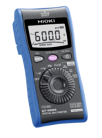 Hioki DT4223 Digital Multimeter, DCV 600V, ACV 600V, voltage detector, resistance, frequency