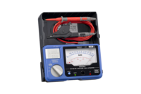 Hioki IR4016-20 Analog MOhm HiTester, single range, Testing Voltage 500V, up to 100 MOhm, AC Voltage measurement, luminous scale, hard carrying case, test leads