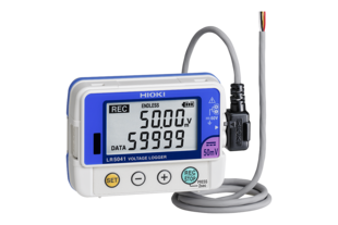 Hioki LR5041 Pocket-sized Voltage Logger, 1ch DC Voltage, +/-50mV, +/-0.5%rdg. +/-5dgt., 15 recording intervals starting from 1s, 60000 data × 1ch memory, battery operation, IP54