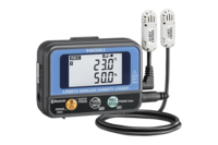 Hioki LR8514 Compact Wireless Humidity Logger, 2ch temperature / Humidity, - 40 °C to 80°C +/- 0.5°C, 0 to 100 %rh +/-3%rh, 14 recording intervals starting from 0.5s, data download via Bluetooth(R), 500,000 data/ch