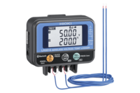 Hioki LR8515 Compact Wireless Voltage/Temp Logger, 2ch, +/-50 mV to +/-50 V DC, +/-0.05mV accuracy/ Thermocouple (K,T) -200°C to 999.9°C, 16 recording intervals starting from 0.1s, data download via Bluetooth(R), 500,000 data/ch