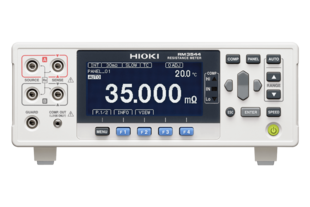 Hioki RM3544-01 Resistance meter, high-precision bench-top, testing source current: DC, 300 mA max., fastest measurement speed: 18 ms, finest resolution: 1 microOhm, built in EXT I/O, RS-232C and USB interface
