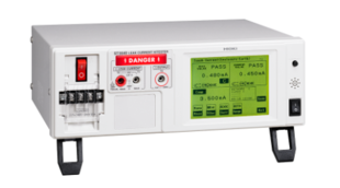 Hioki ST5540 Leak Current HiTester, for both medical- and general-use electrical devices, built-in support for all networks, support for rated currents of up to 20 A, support for automatic testing on production lines